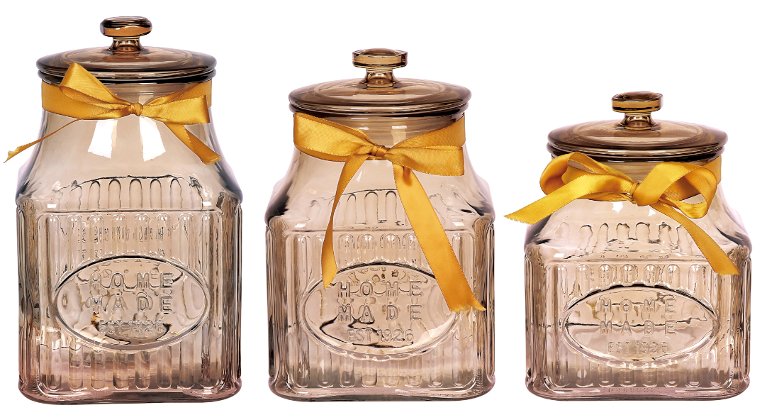 HOME MADE square storage jar