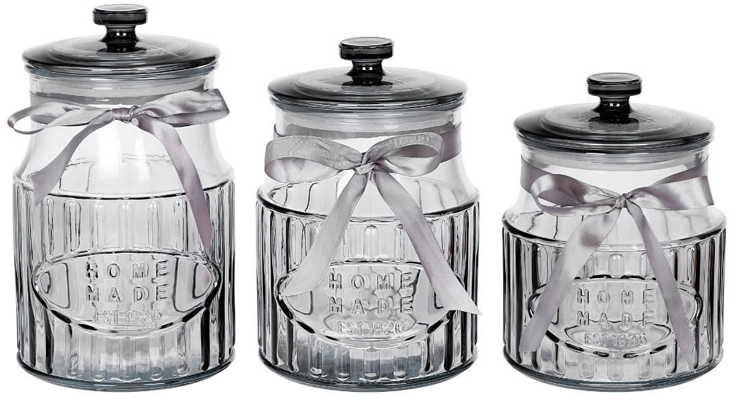 HOME MADE” Round storage jar