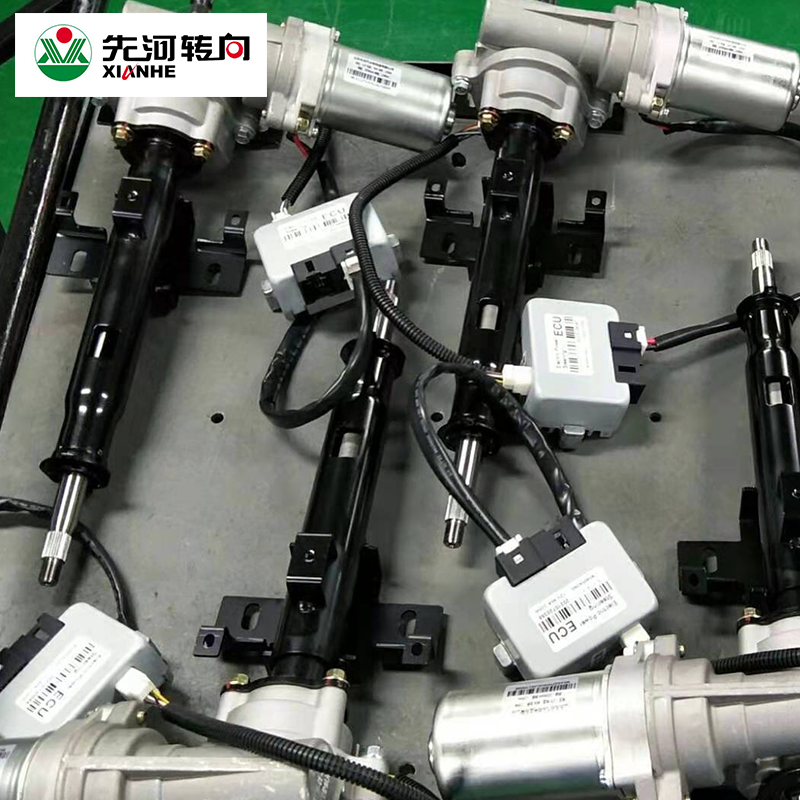 Column type electric power steering assembly for van